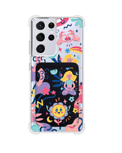 Android Magnetic Wallet Case - Heather