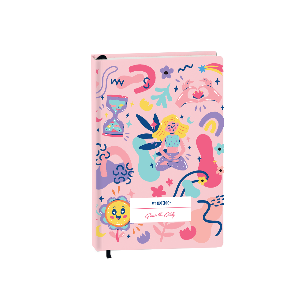 Hardcover Bookpaper Journal - Heather (with Elastic Band & Bookmark)