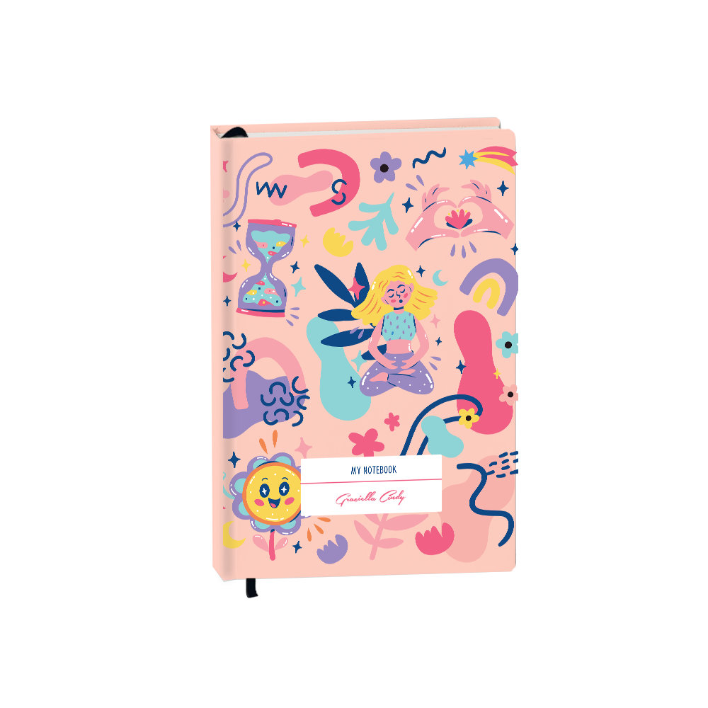Hardcover Bookpaper Journal - Heather (with Elastic Band & Bookmark)