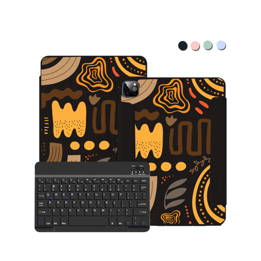 iPad / Android Tab Wireless Keyboard Flipcover - Hello Autumn