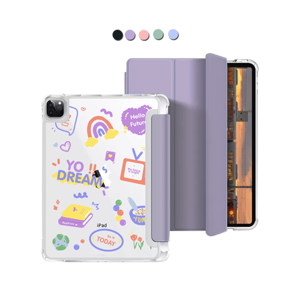 iPad Macaron Flip Cover - Hello Future