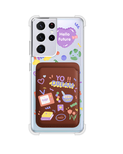 Android Magnetic Wallet Case - Hello Future