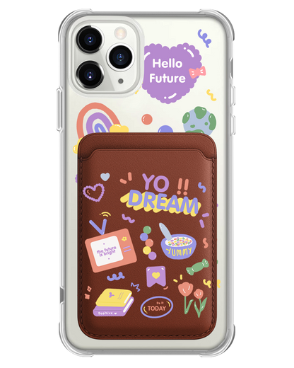 iPhone Magnetic Wallet Case - Hello Future