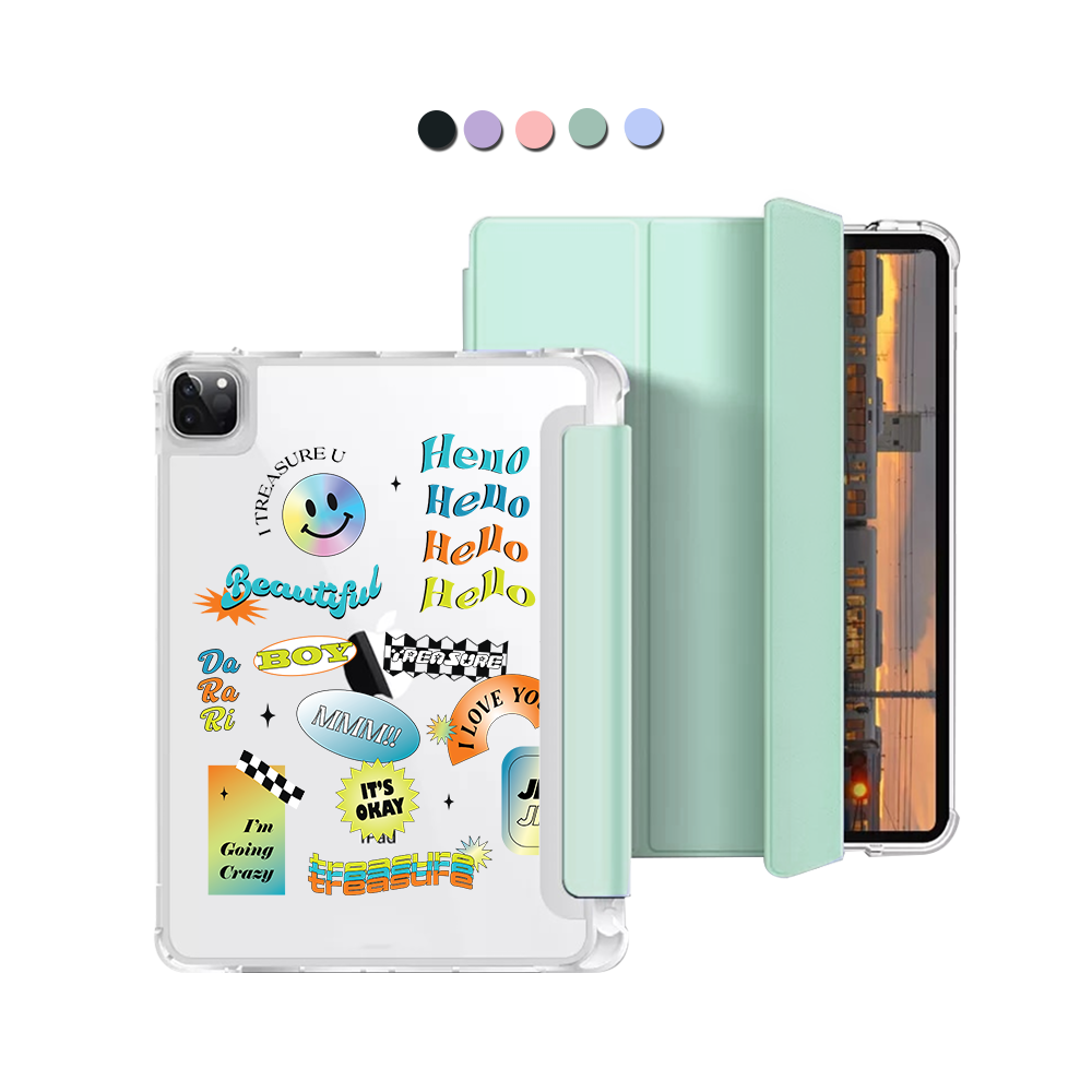 iPad Macaron Flip Cover - Hello Treasure