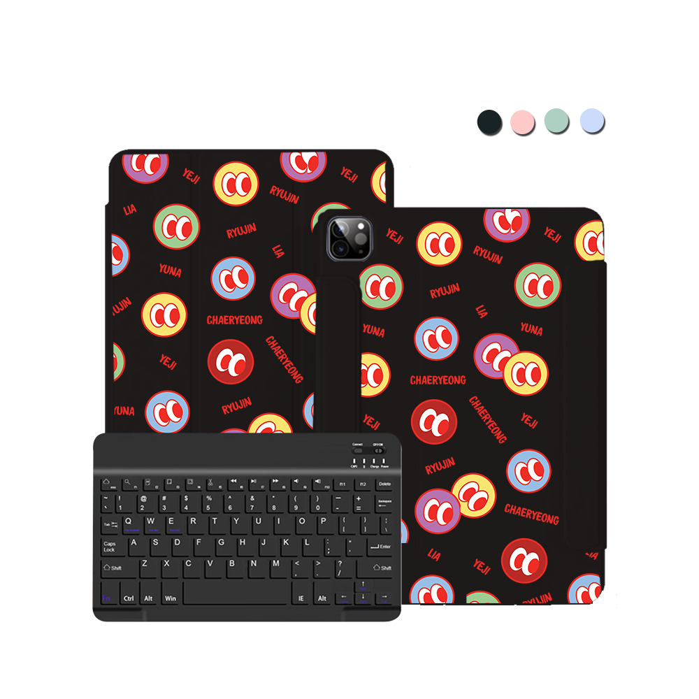 iPad Wireless Keyboard Flipcover - ITZY Monogram