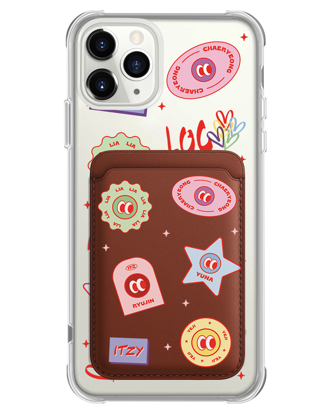 iPhone Magnetic Wallet Case - Itzy Sticker Pack