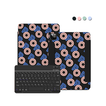 iPad / Android Tab Wireless Keyboard Flipcover - Initial Monogram 1.0