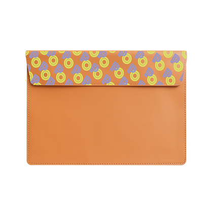 Vegan Leather Sleeve - Initial 2.0 Monogram