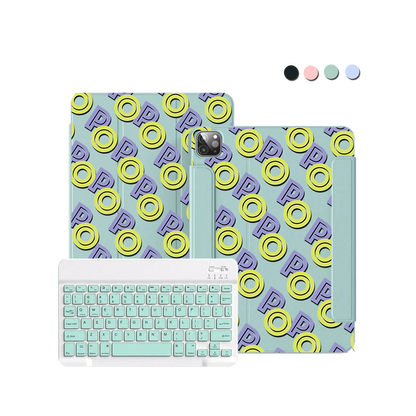 iPad / Android Tab Wireless Keyboard Flipcover - Initial Monogram 2.0