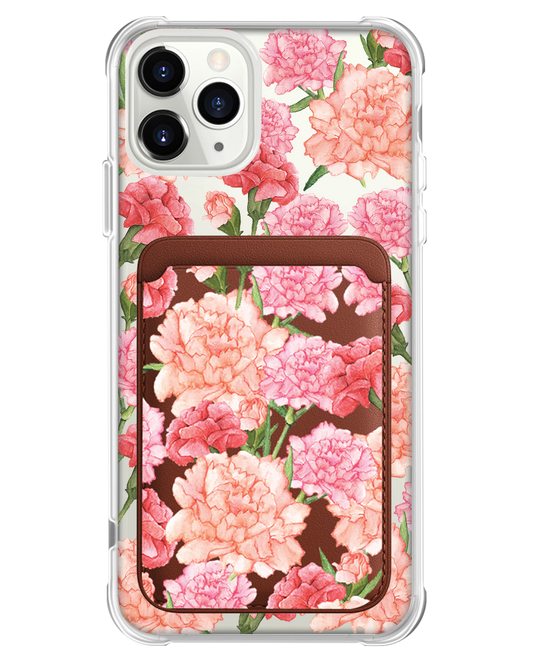iPhone Magnetic Wallet Case - January Carnation