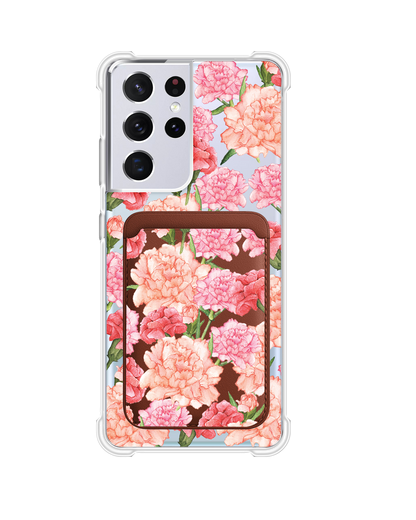 Android Magnetic Wallet Case - January Carnation