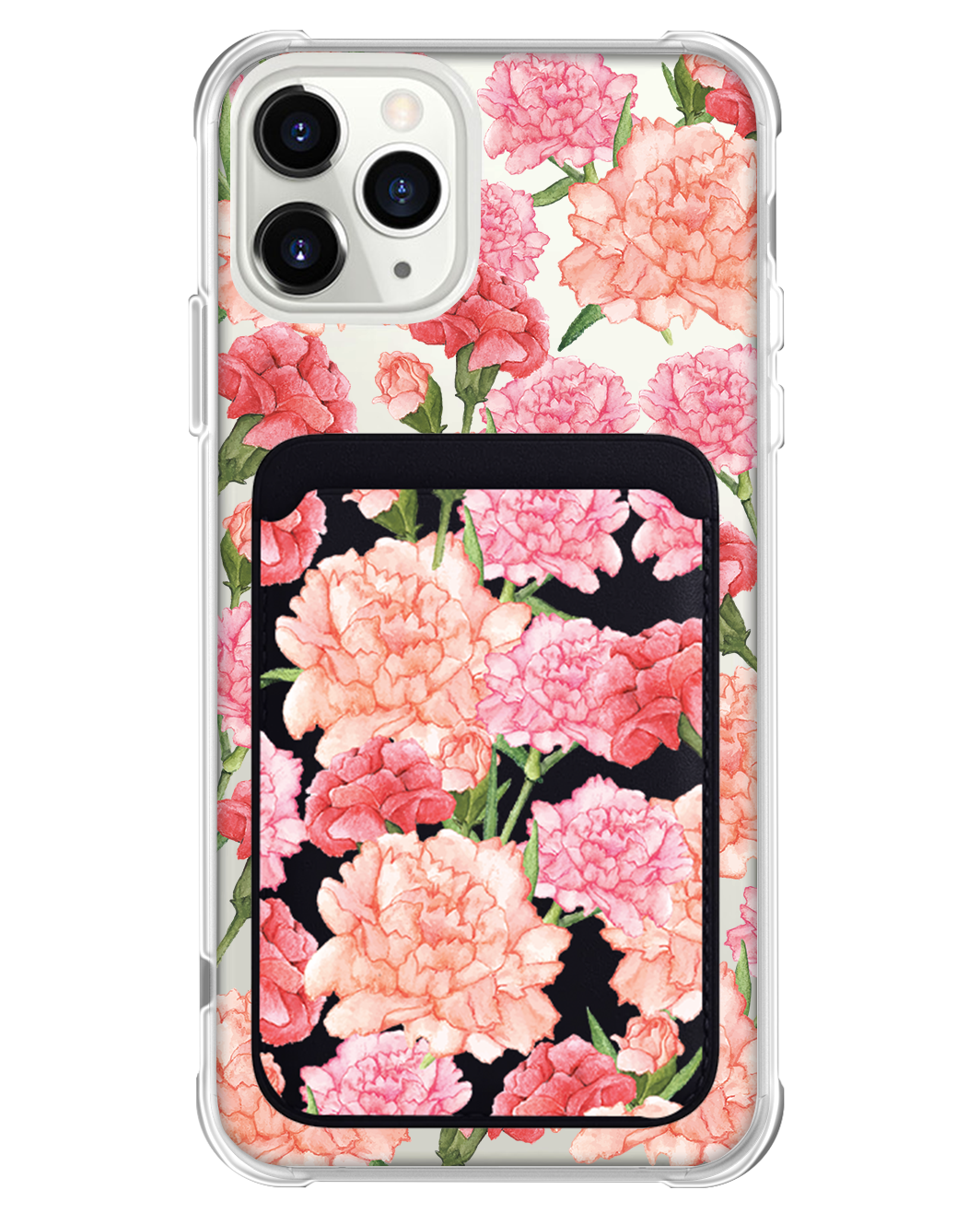 iPhone Magnetic Wallet Case - January Carnation