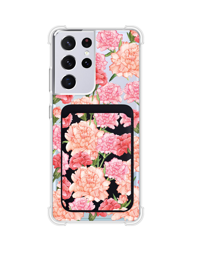 Android Magnetic Wallet Case - January Carnation