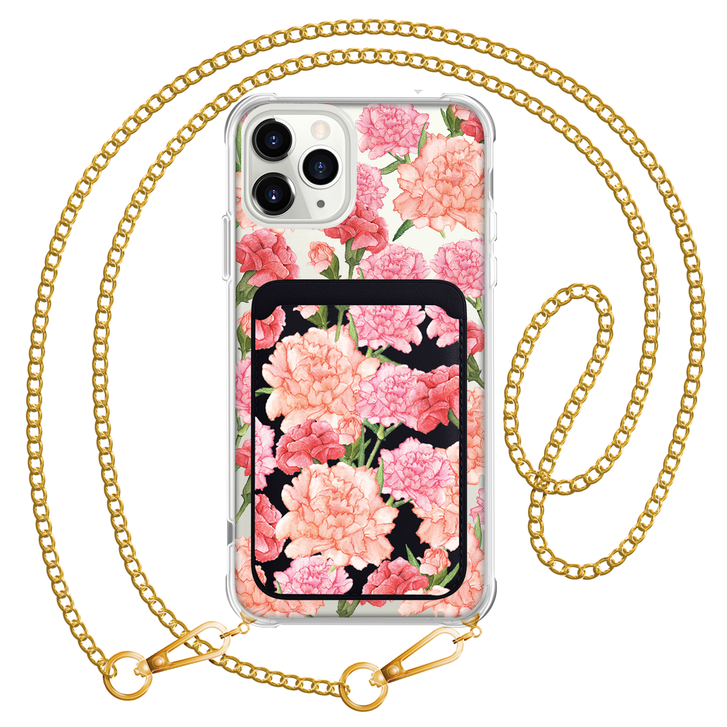 iPhone Magnetic Wallet Case - January Carnation