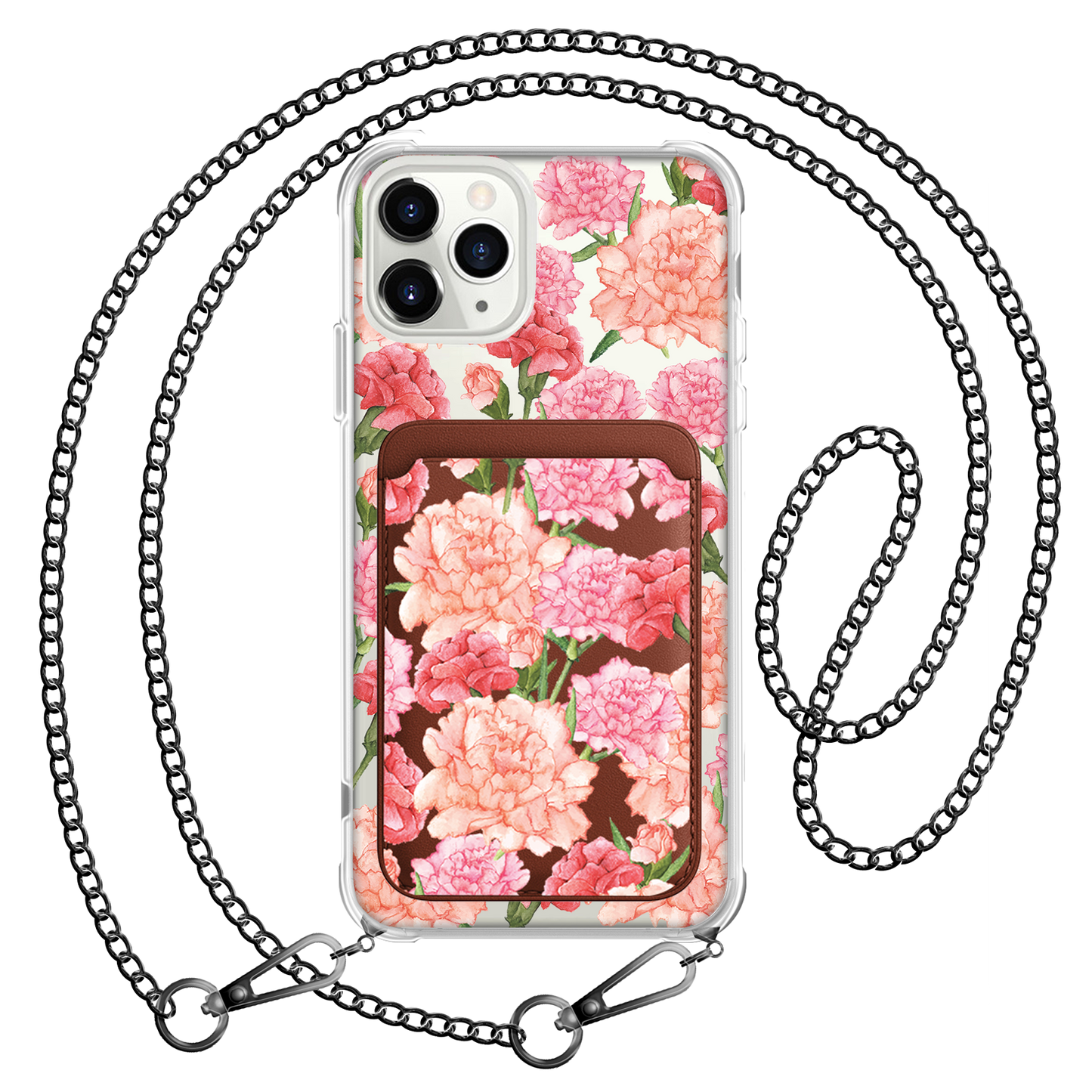 iPhone Magnetic Wallet Case - January Carnation