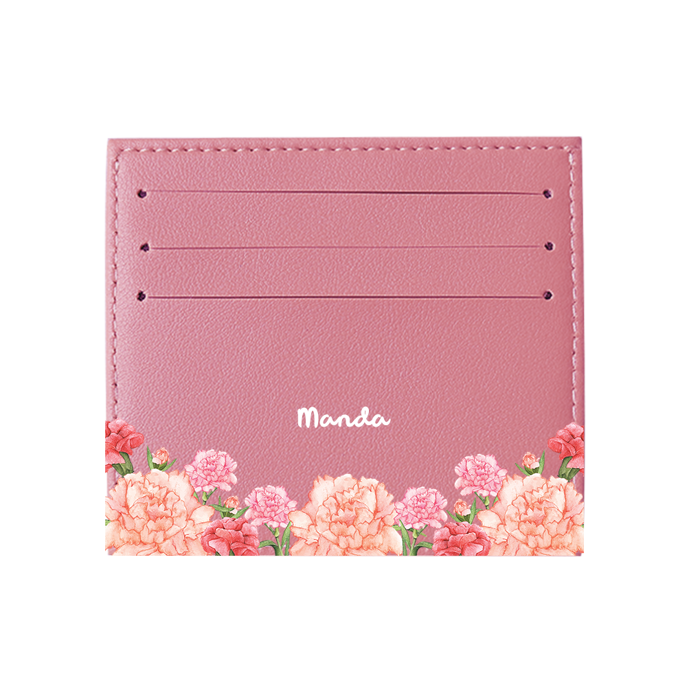 6 Slots Card Holder - January Carnation