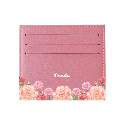 6 Slots Card Holder - January Carnation