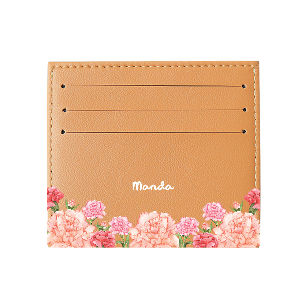 6 Slots Card Holder - January Carnation