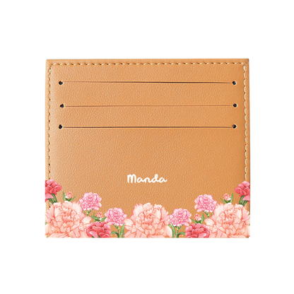 6 Slots Card Holder - January Carnation