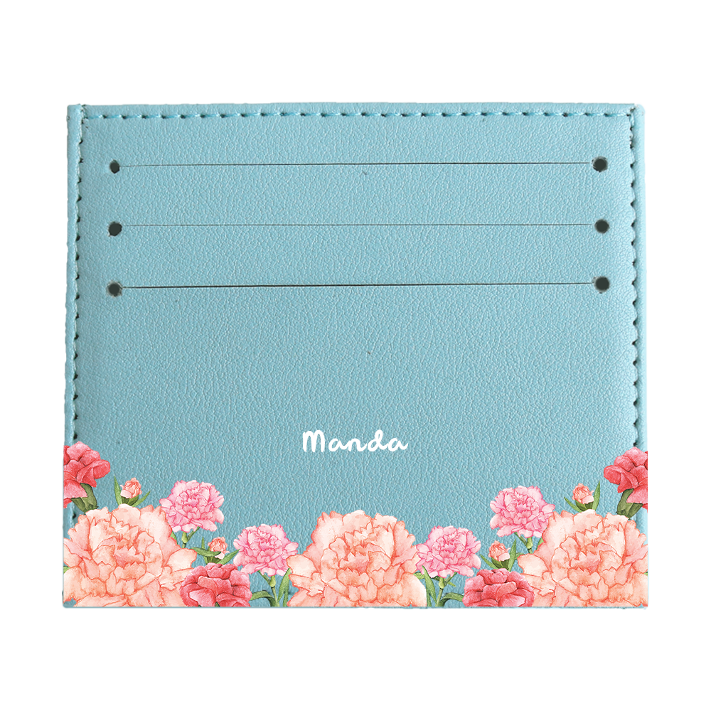 6 Slots Card Holder - January Carnation