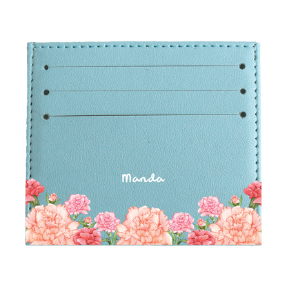 6 Slots Card Holder - January Carnation