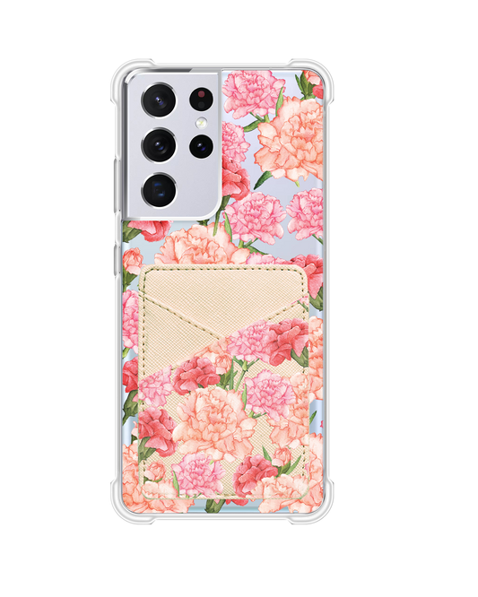 Android Phone Wallet Case - January Carnation