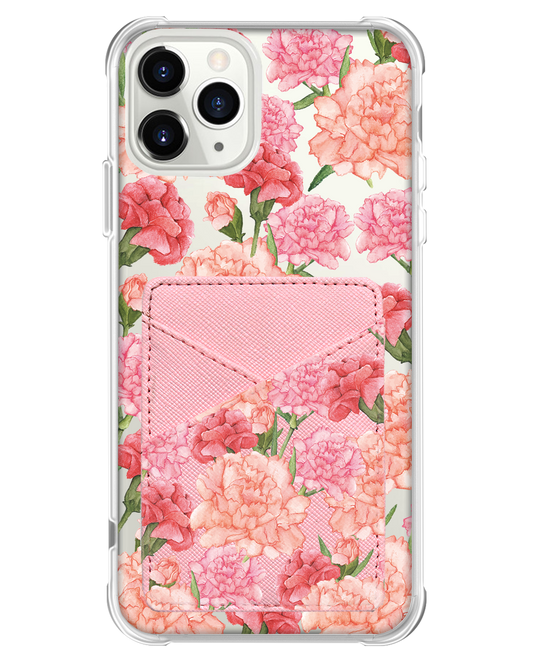 iPhone Phone Wallet Case - January Carnation