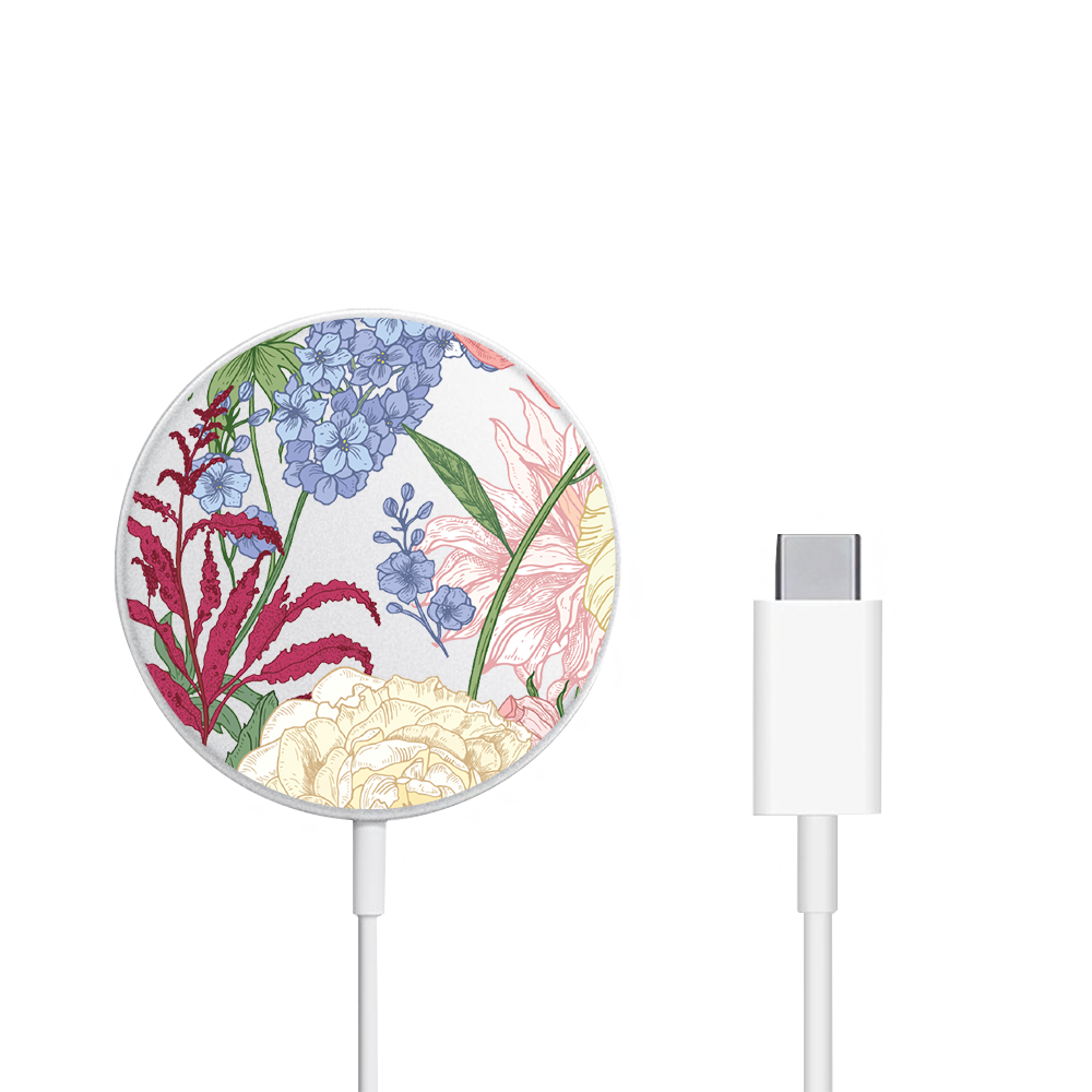 Magnetic Wireless Charger - July Delphinium