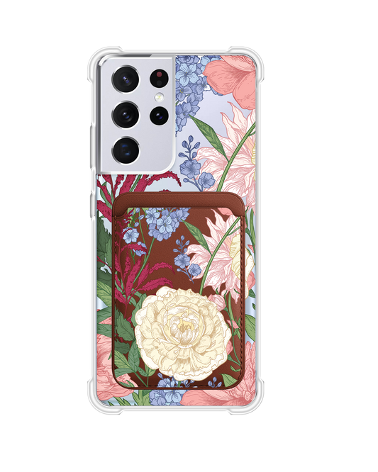 Android Magnetic Wallet Case - July Delphinium