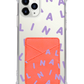 iPhone Phone Wallet Case - CUSTOM Monogram 2.0 Lilac