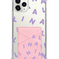 iPhone Phone Wallet Case - CUSTOM Monogram 2.0 Lilac