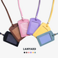 Vegan Leather Lanyard - Pink Planet