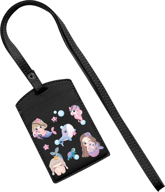 Vegan Leather Lanyard - Little Mermaid