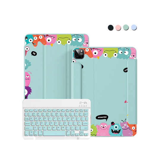 iPad / Android Tab Wireless Keyboard Flipcover - Little Monster