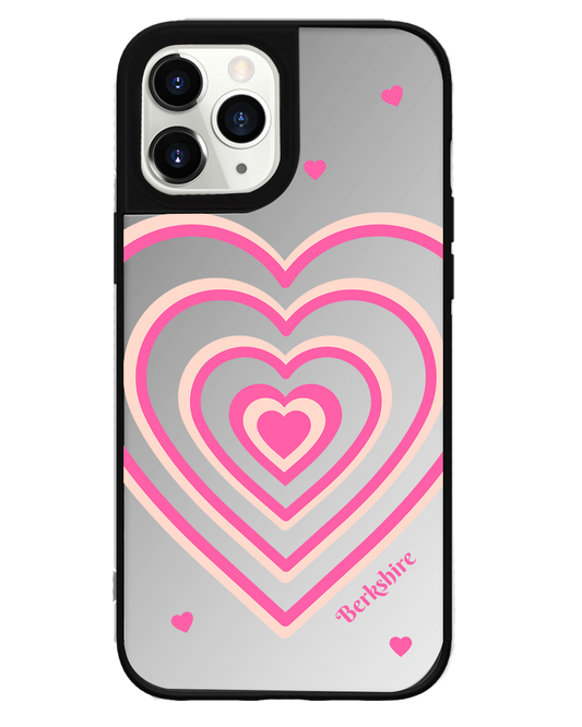 iPhone Mirror Grip Case -  Love Mirror Pink