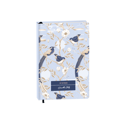 Hardcover Bookpaper Journal - Lovebird 1.0 (with Elastic Band & Bookmark)