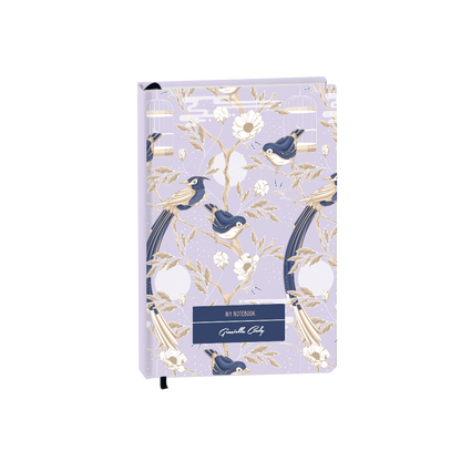 Hardcover Bookpaper Journal - Lovebird 1.0 (with Elastic Band & Bookmark)