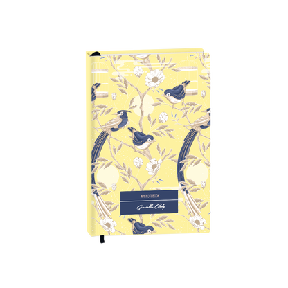 Hardcover Bookpaper Journal - Lovebird 1.0 (with Elastic Band & Bookmark)