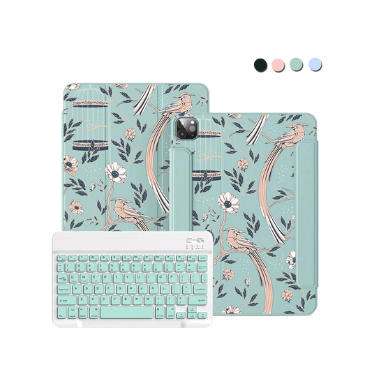 iPad Wireless Keyboard Flipcover - Lovebird 2.0