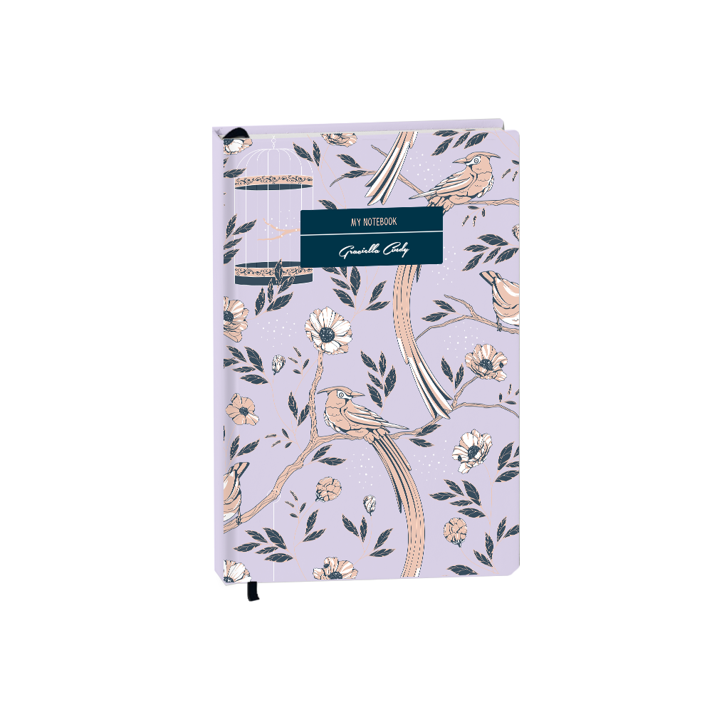 Hardcover Bookpaper Journal - Lovebird 2.0 (with Elastic Band & Bookmark)