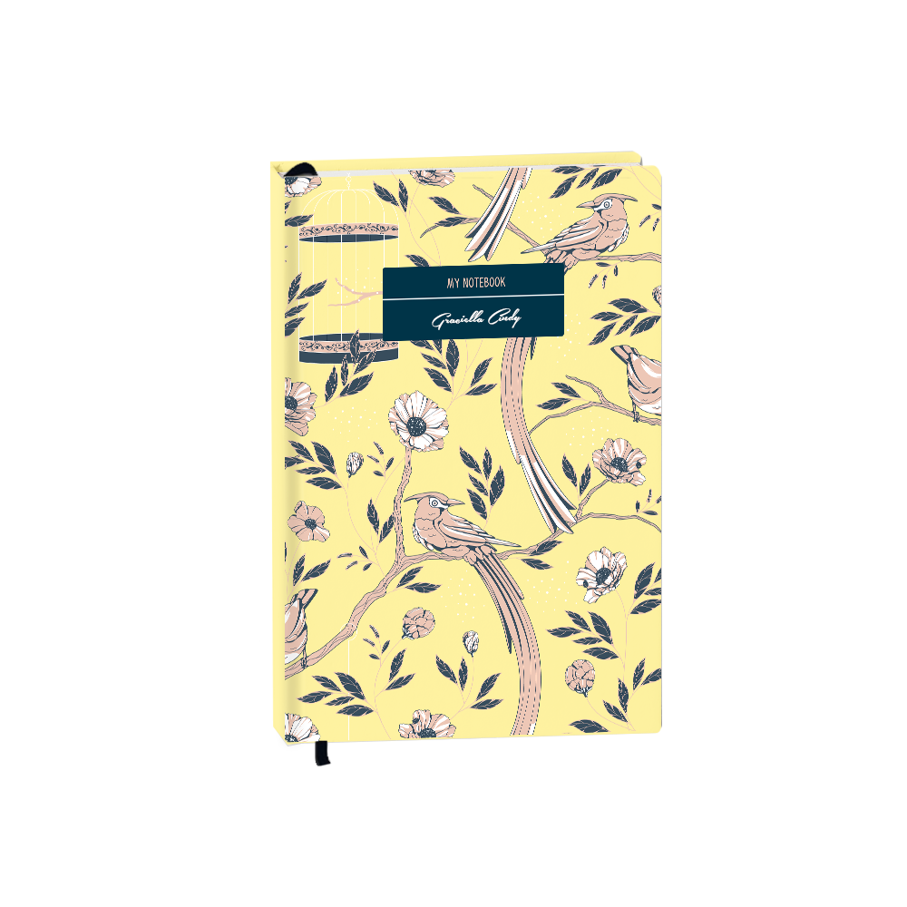 Hardcover Bookpaper Journal - Lovebird 2.0 (with Elastic Band & Bookmark)