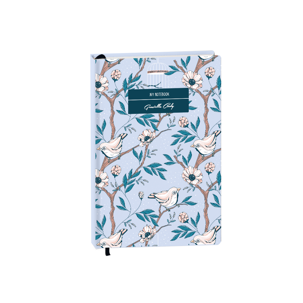 Hardcover Bookpaper Journal - Lovebird 3.0 (with Elastic Band & Bookmark)