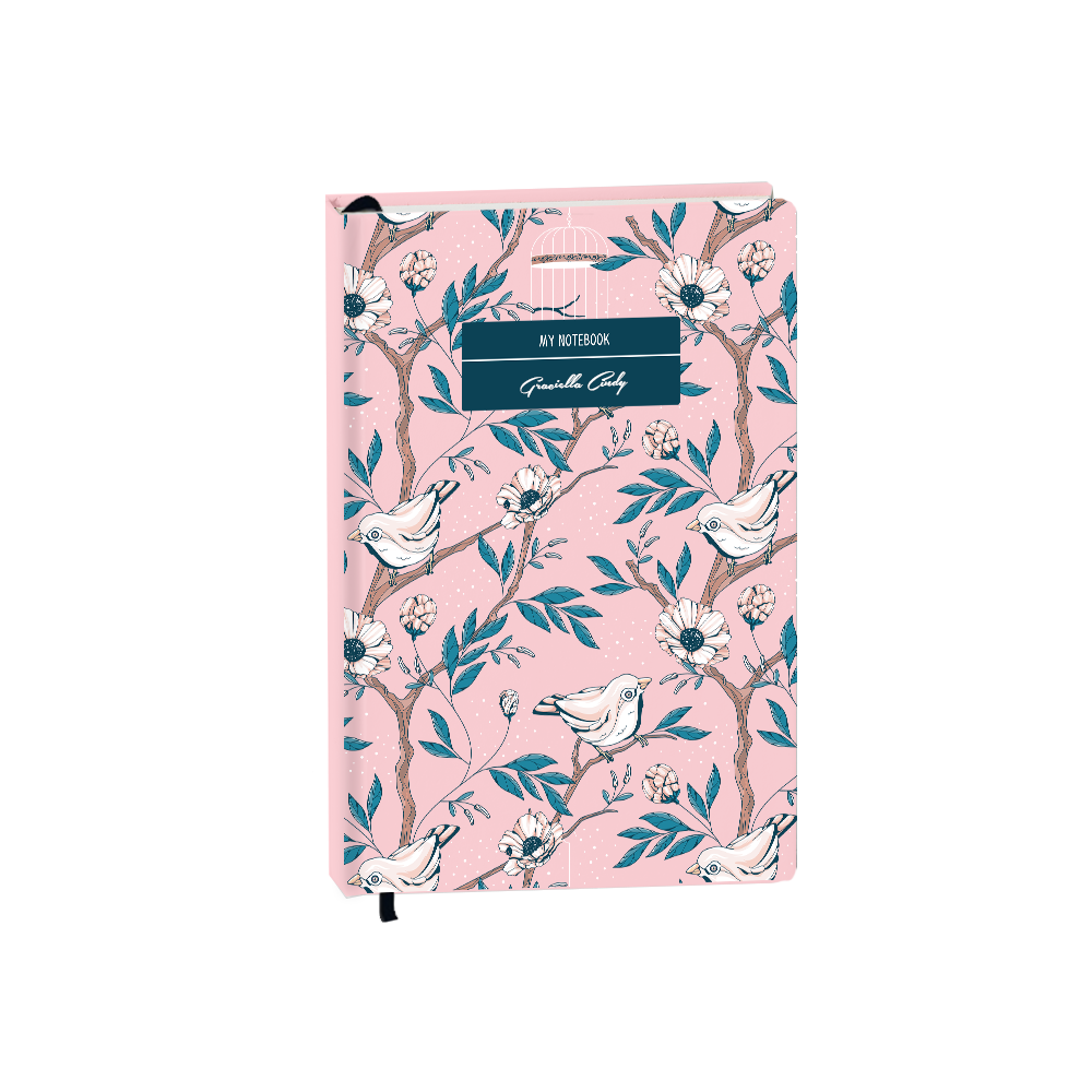 Hardcover Bookpaper Journal - Lovebird 3.0 (with Elastic Band & Bookmark)