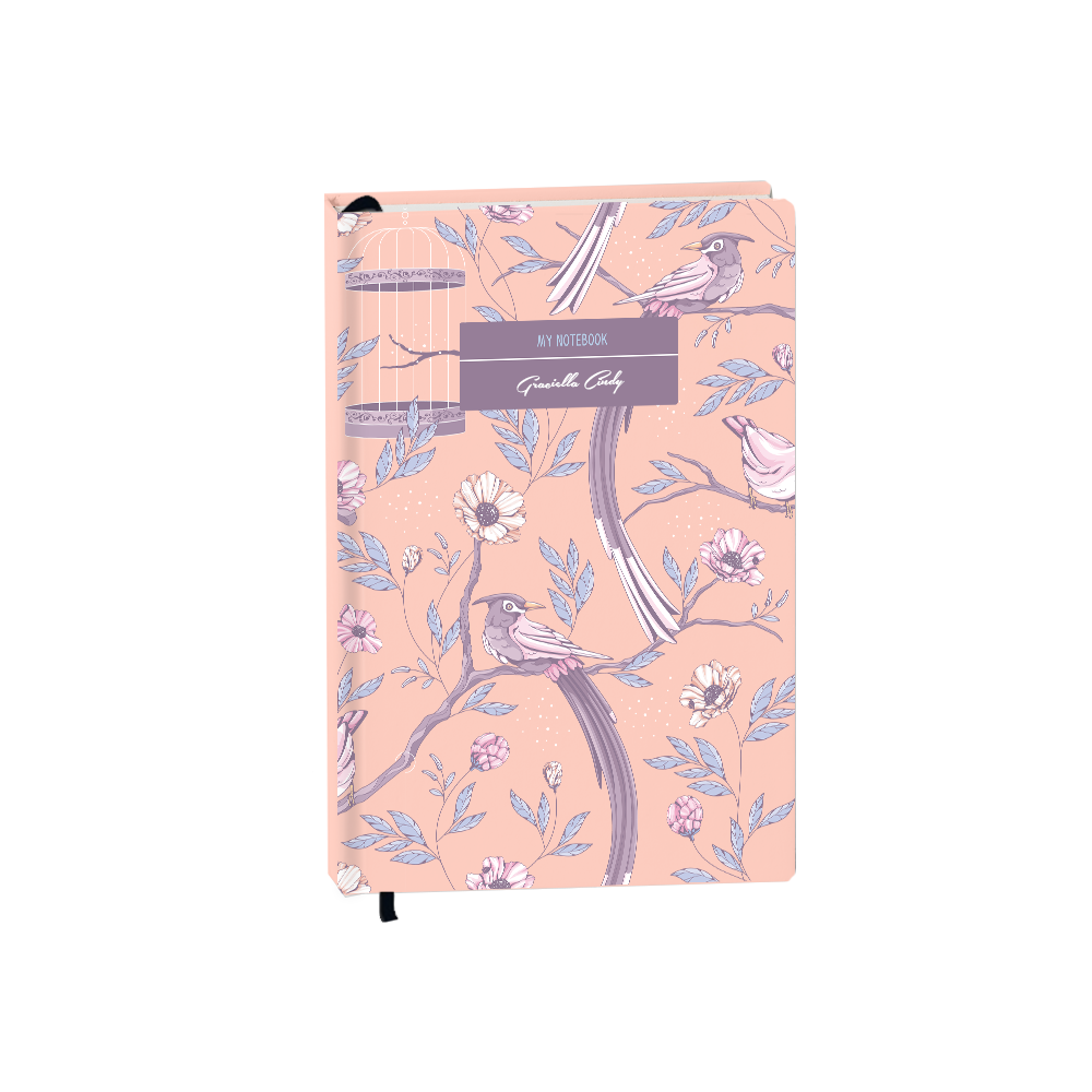 Hardcover Bookpaper Journal - Lovebird 4.0 (with Elastic Band & Bookmark)