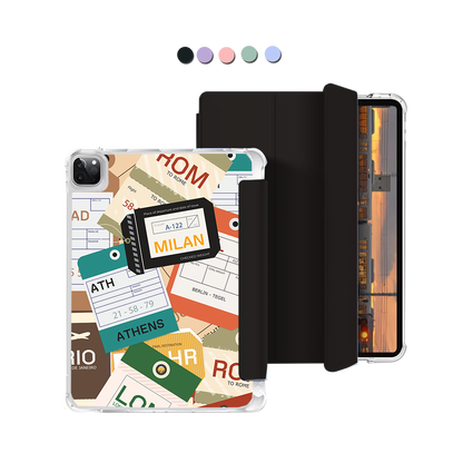 iPad Macaron Flip Cover - Luggage Tag