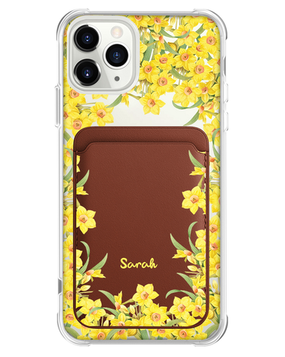 iPhone Magnetic Wallet Case - March Daffodils