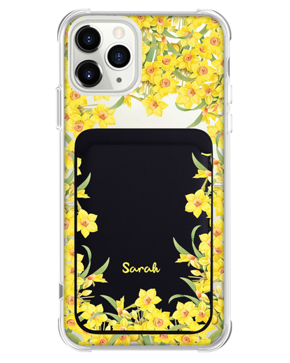 iPhone Magnetic Wallet Case - March Daffodils