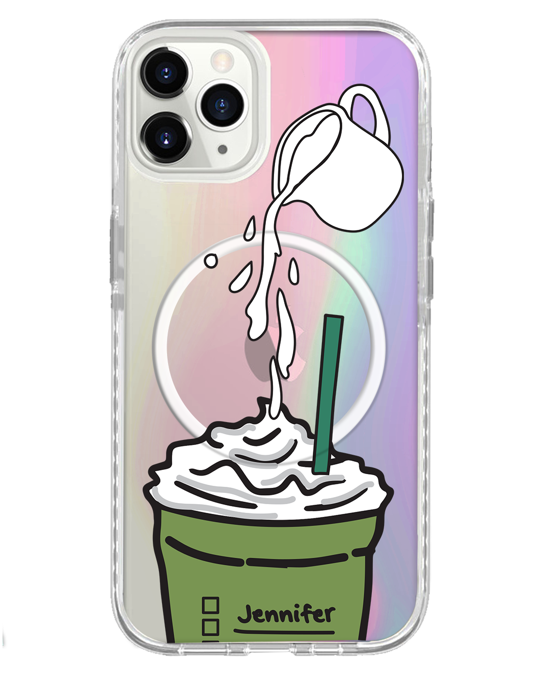 iPhone Rearguard Holo - Matcha Frappe