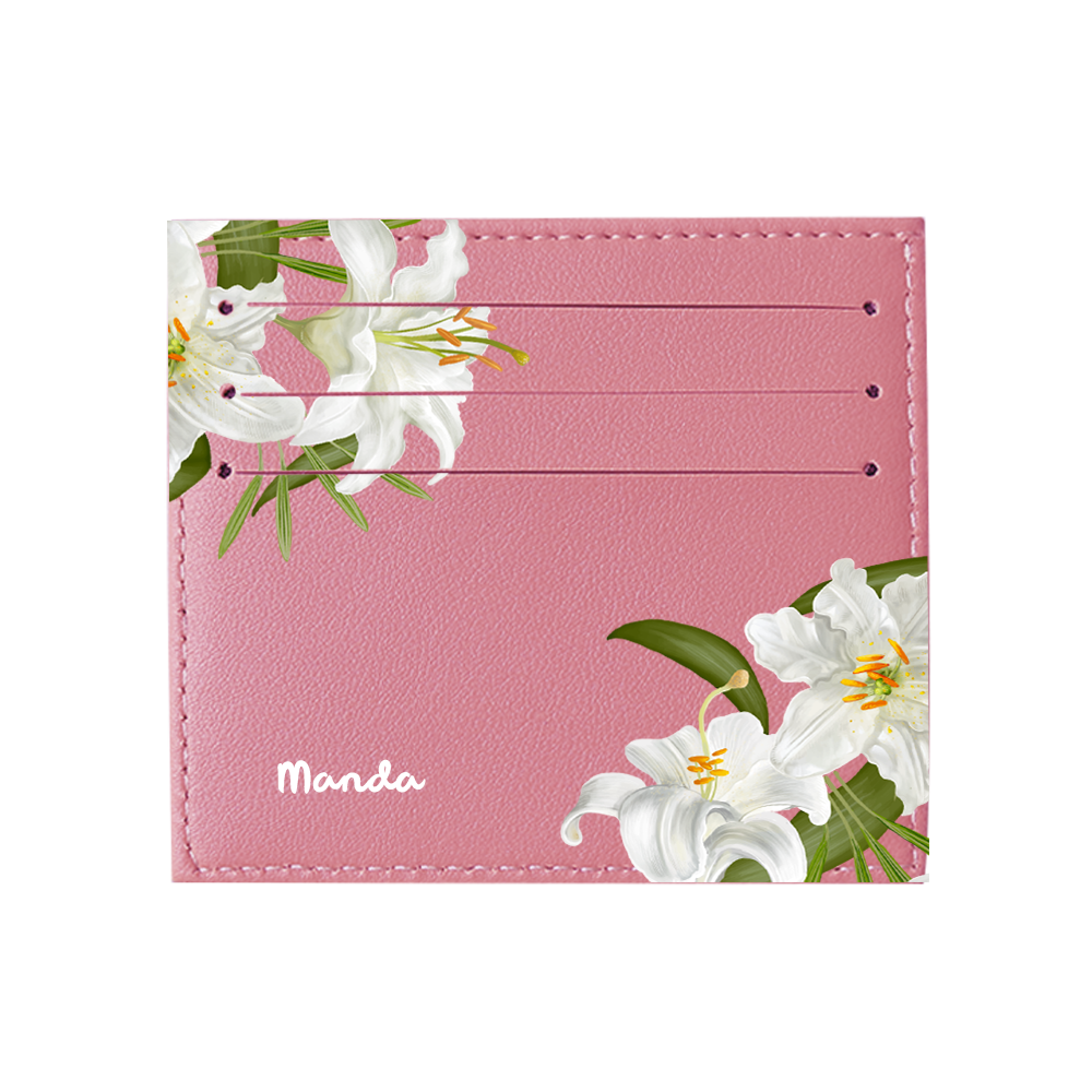 6 Slots Card Holder - May Lily of The Valley