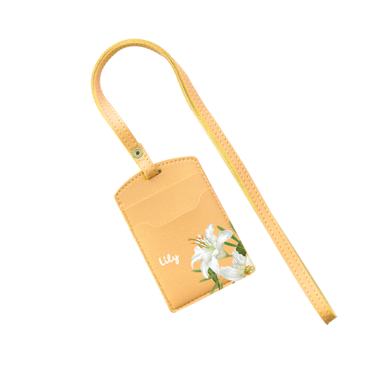 Vegan Leather Lanyard - May Lily of The Valley